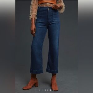 Pilcro Skipper Wide Leg Jeans Dark Wash